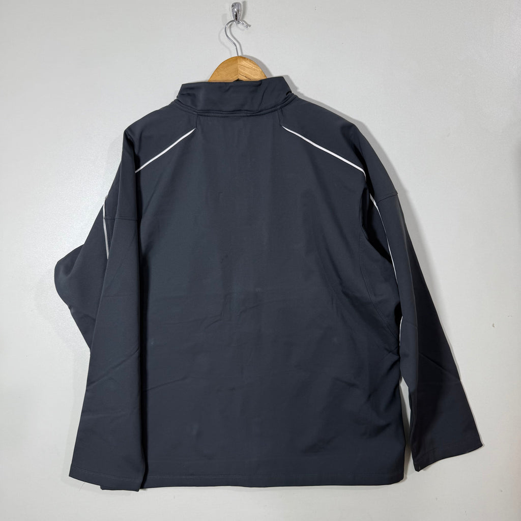 NIKE DRI FIT SOFT SHELL WINDBREAKER JACKET INNER FLEECE GREY COLOUR