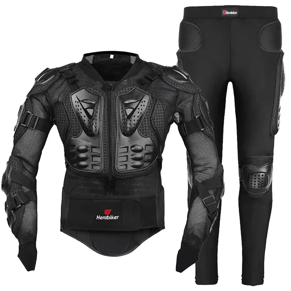 Motocross Jacket for Men | Body Armor Motorcycle Protection, Wear-Resistant Riding Jacket for Motorbike Racing and Cycling