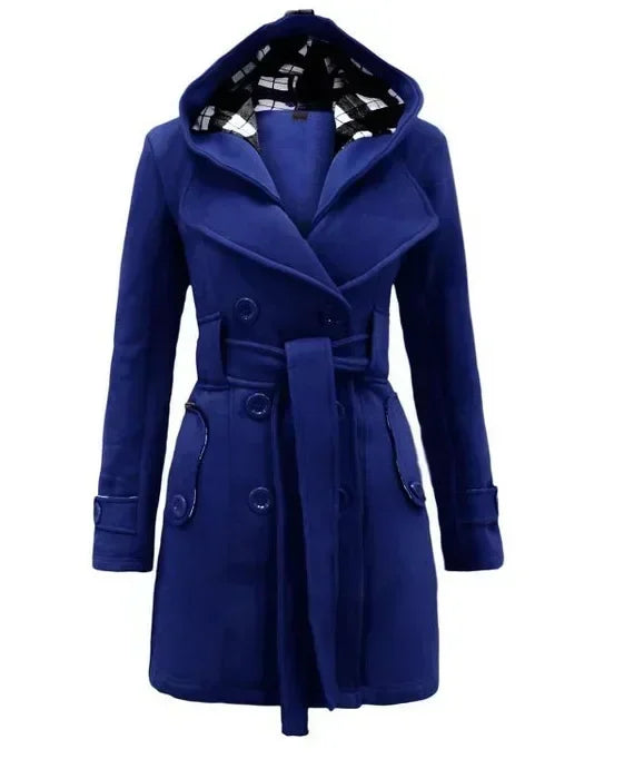Women’s Elegant Winter Quilted Hooded Coat