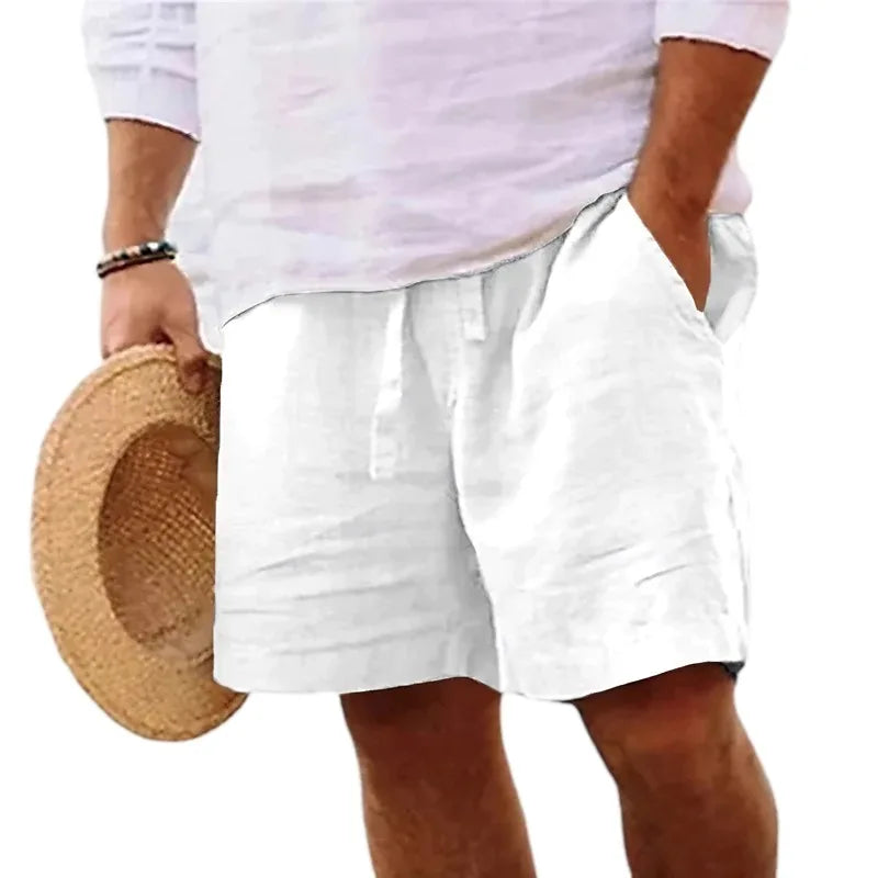 BreezeFit Linen Shorts – Lightweight Streetwear Comfort