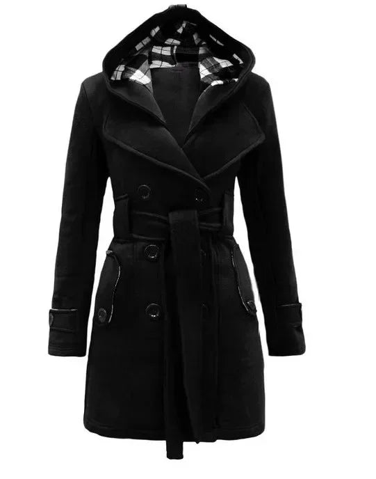 Women’s Elegant Winter Quilted Hooded Coat