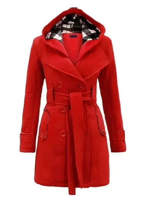 Women’s Elegant Winter Quilted Hooded Coat
