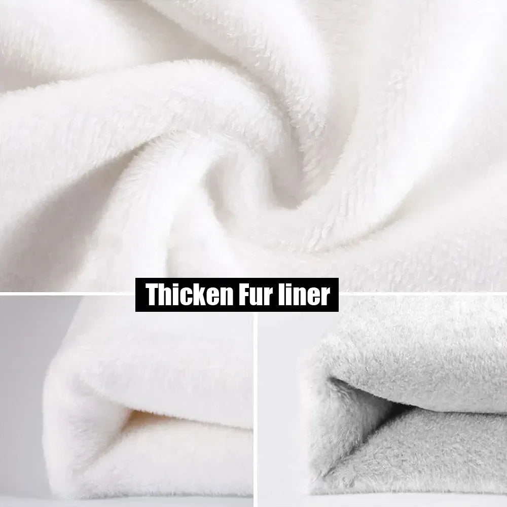 Winter Men's Long-sleeved Thermal Underwer T-Shirt Fleece Bottoming Shirt Round Neck Shirt Fashion Plus Velvet Padded T-shirt