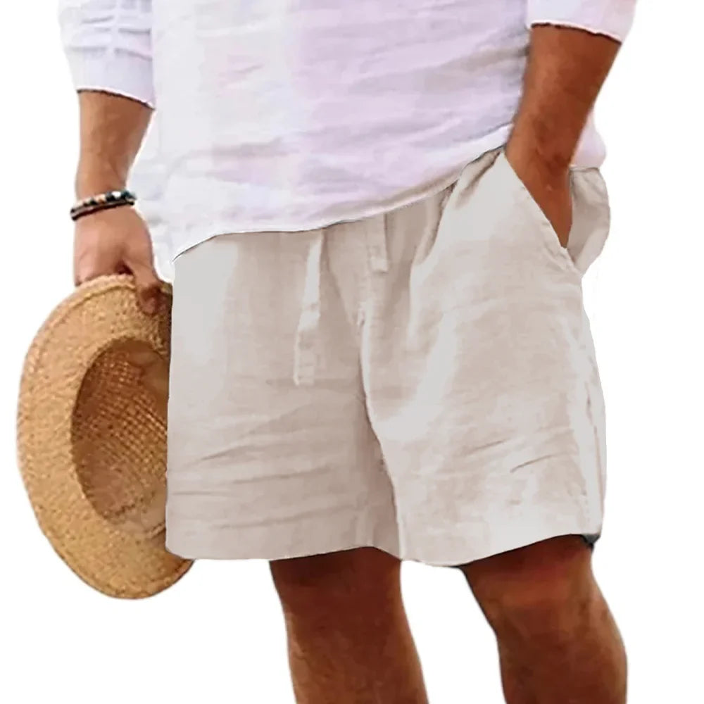 BreezeFit Linen Shorts – Lightweight Streetwear Comfort